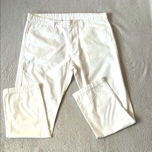 Calvin Klein Men's White Pants - Slim Fit 36X30